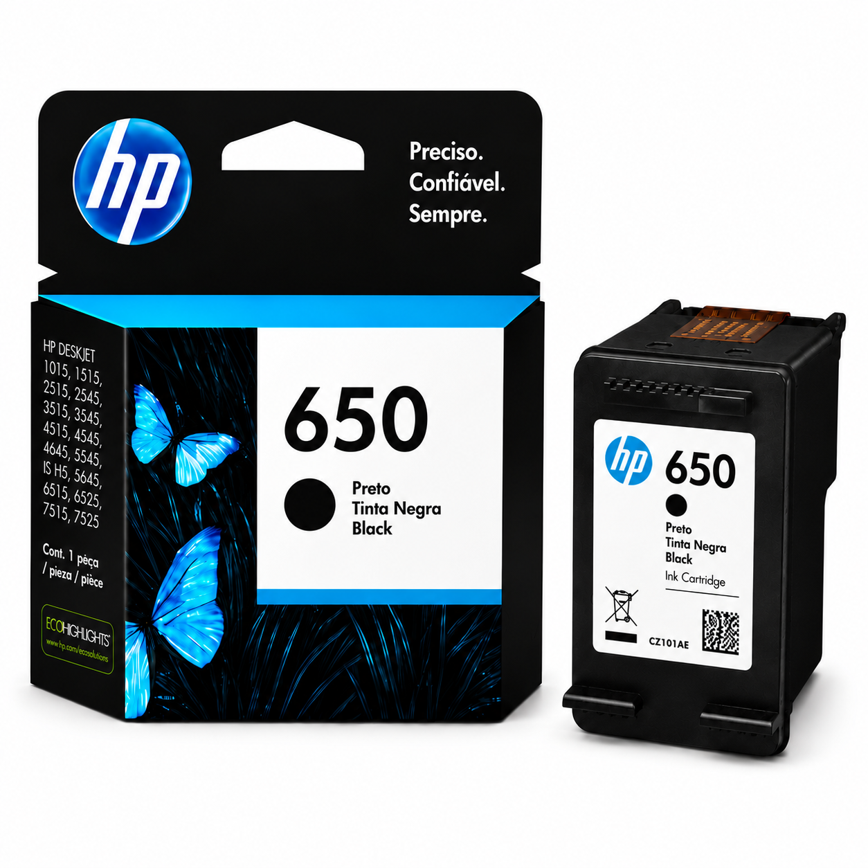 Tinteiro HP 650 Preto CZ101AE