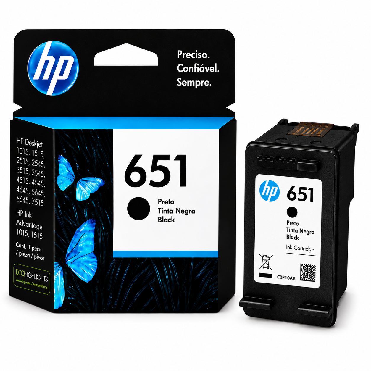 Tinteiro HP 651 Preto C2P10AE