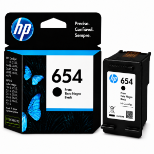 Tinteiro HP 654 Preto F6V21AE