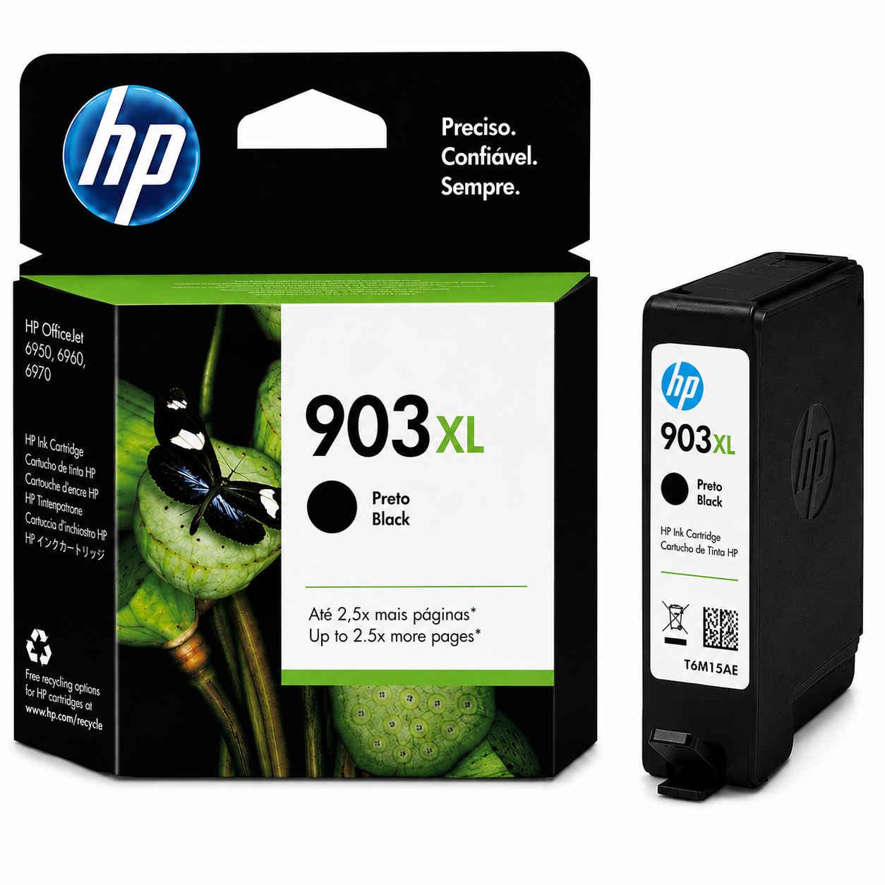 Tinteiro HP 903XL Preto T6M15AE