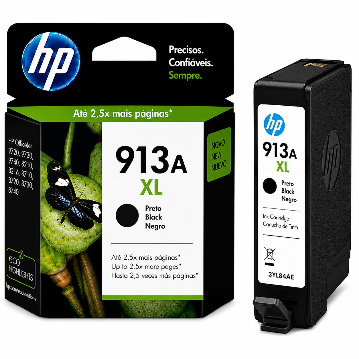 Tinteiro HP 913A Preto L0R95AE