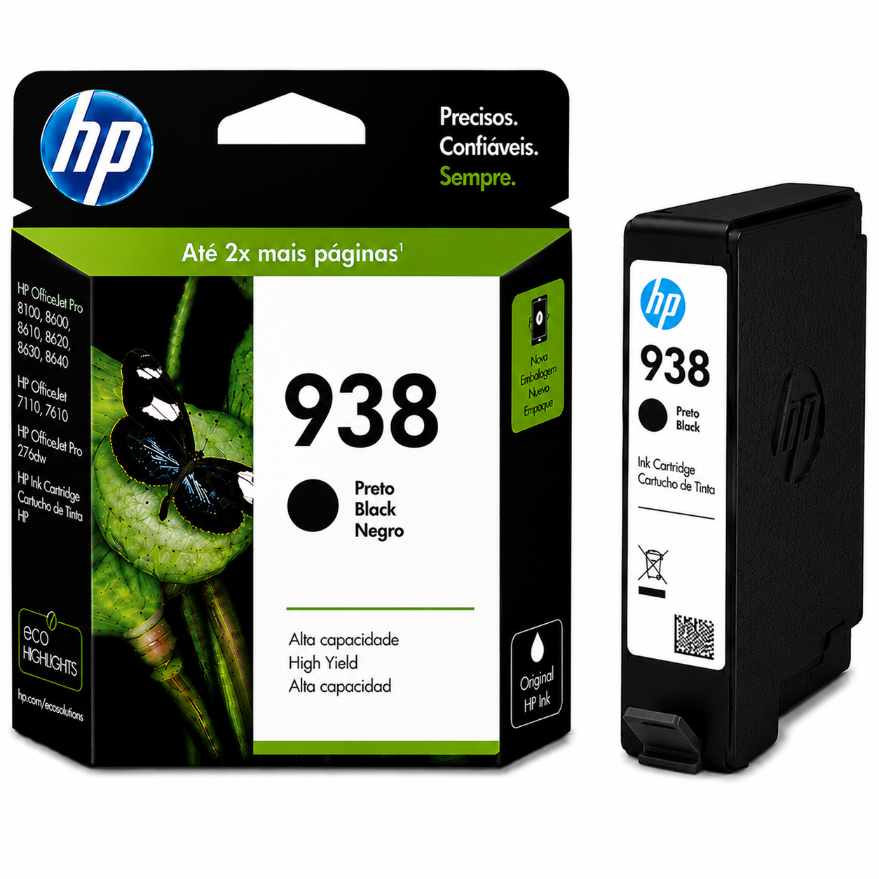 Tinteiro HP 938 Preto 4S6X8PE