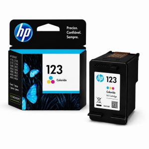Tinteiro HP 123 Tricolor F6V16AE