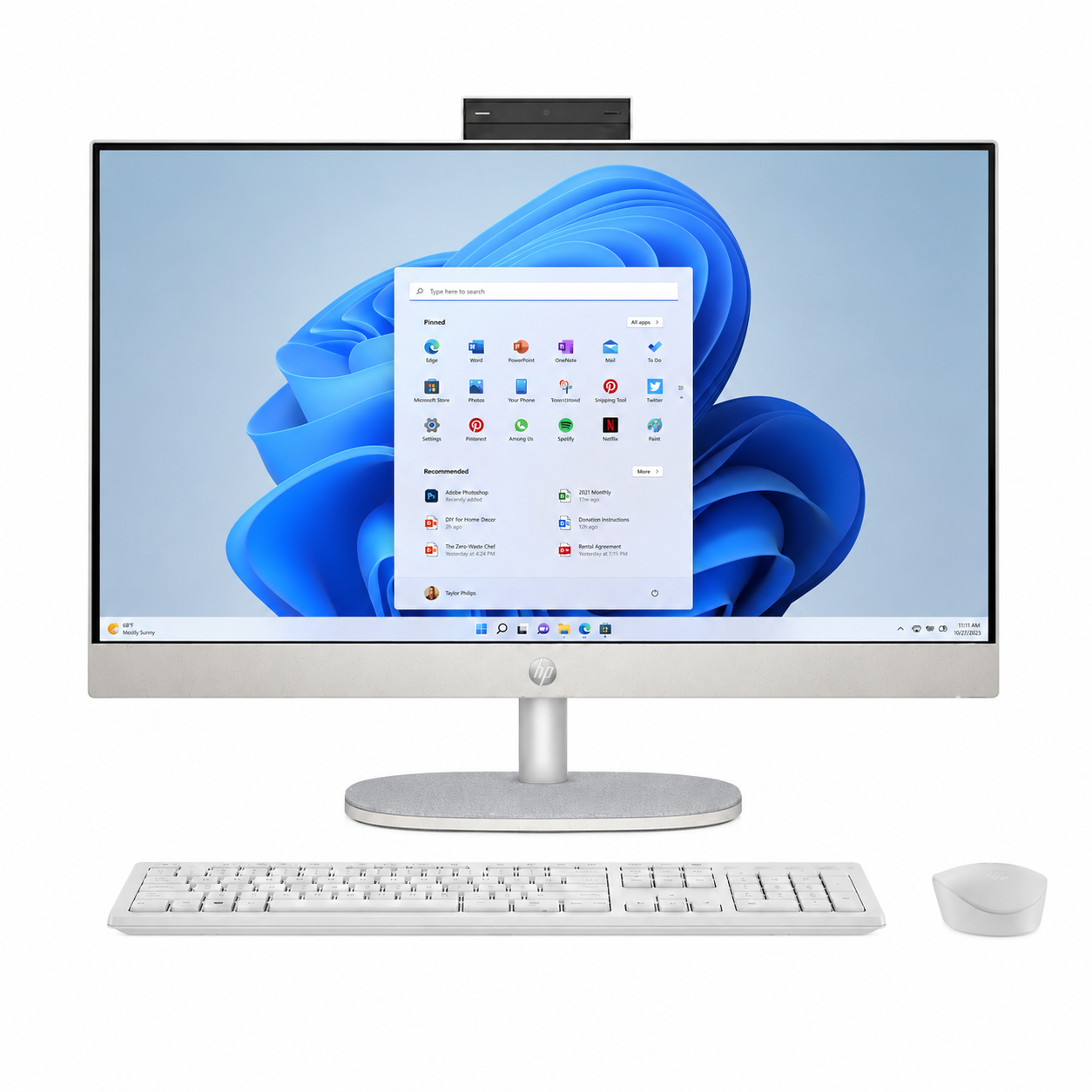 Computador All-in-One HP 240 G10 23,8″ FHD – Intel Core Ultra 5 | 8GB RAM | 512GB SSD | Windows 11 Pro (D10FDET)